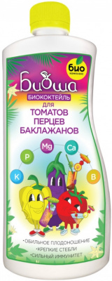 БИОкоктейль БИОША для Томатов, Перцев, Баклажанов 1л 