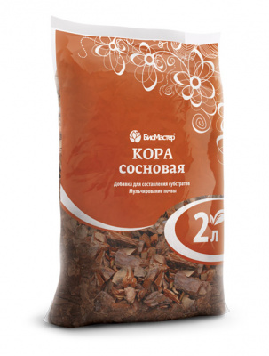 Кора сосновая 2л. Д/составления субстратов и мульч